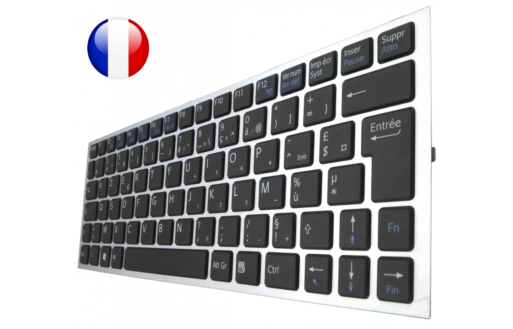 Clavier SONY Vaio - 9Z.N5USW.00F - NSK-SC0SW 0F Français Azerty