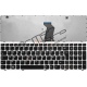 /!\Clavier Français LENOVO IdeaPad G580 G580A G585 G585A - Cadre Blanc Français Azerty