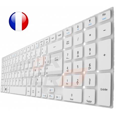 Clavier ACER Aspire V3-532 V3-532G - Blanc Français Azerty