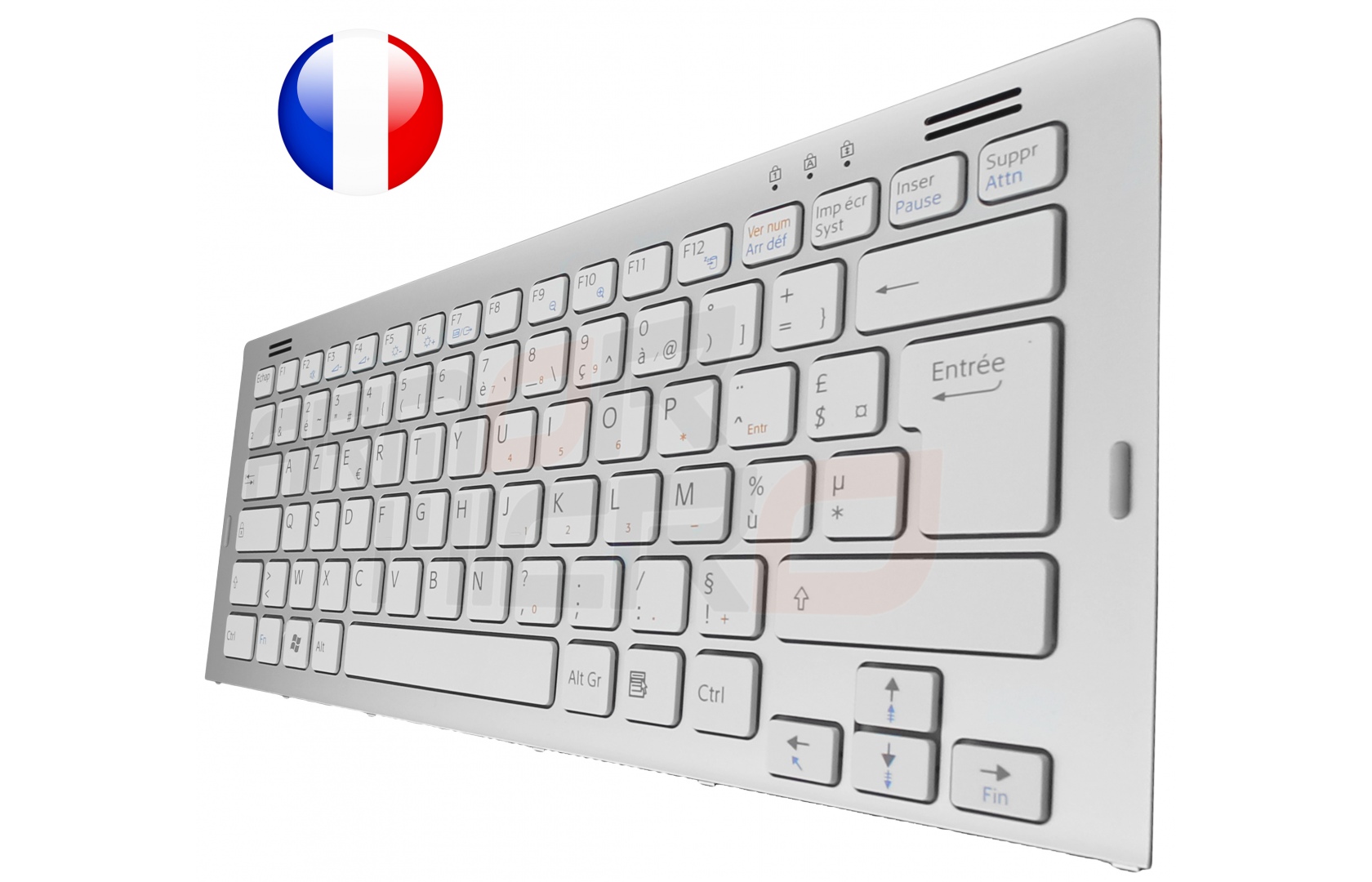 Clavier SONY Vaio VGN-SR - VGNSR Blanc Avec Cadre Français Azerty