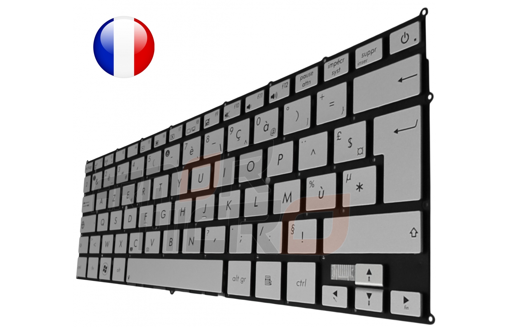 Clavier ASUS - 0KNB0-6170FR00 MP-11N66F0-528W 0KN0-PM1FR12 Français Azerty