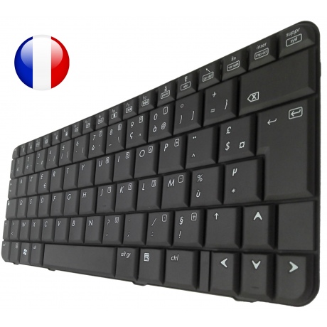 Clavier AZERTY Français Noir pour HP Compaq BUSINESS 2230 Ordinateur  Portable