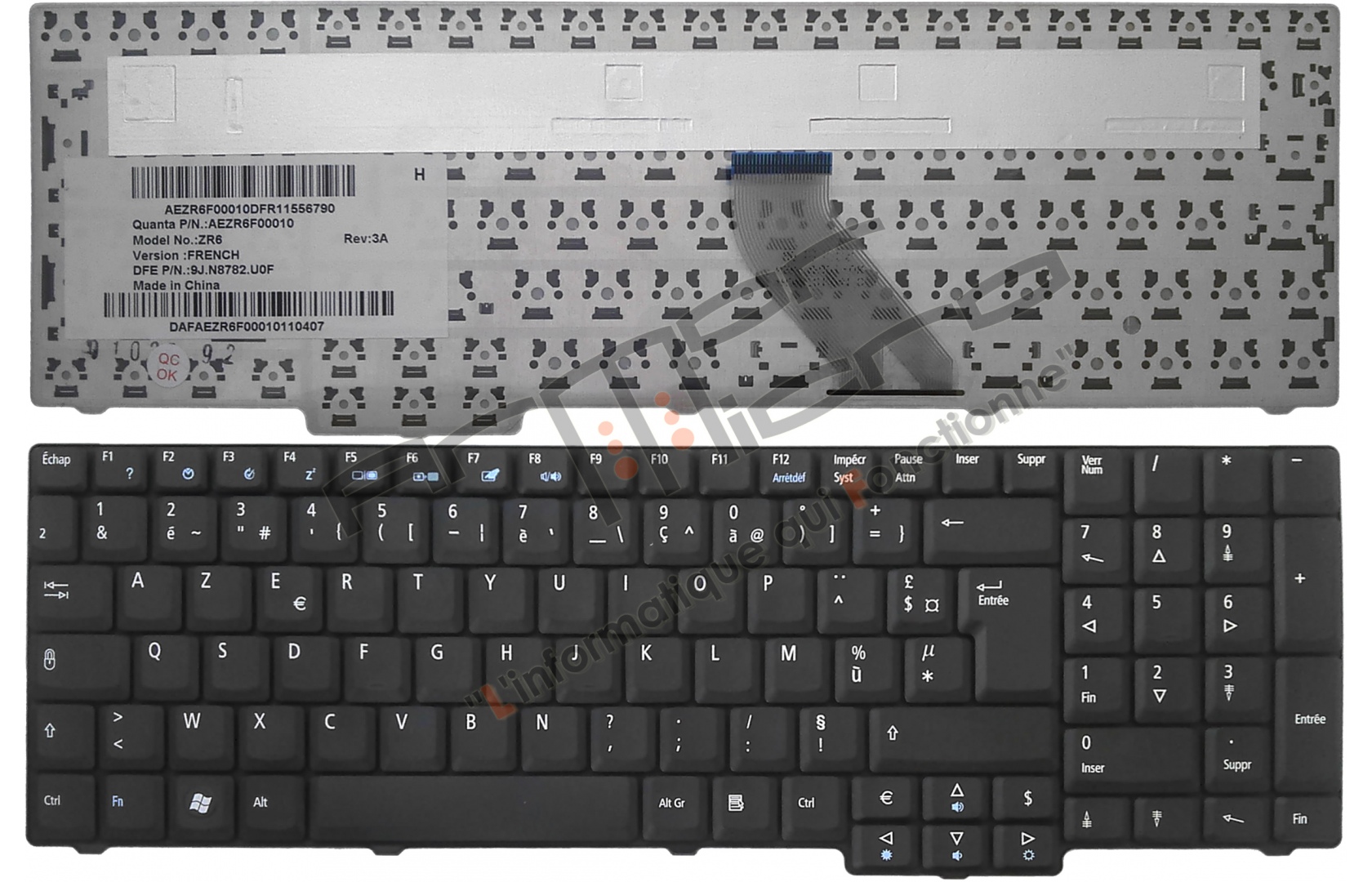 Clavier Français Azerty Pour eMachine eMachines E528 E728  Neuf 