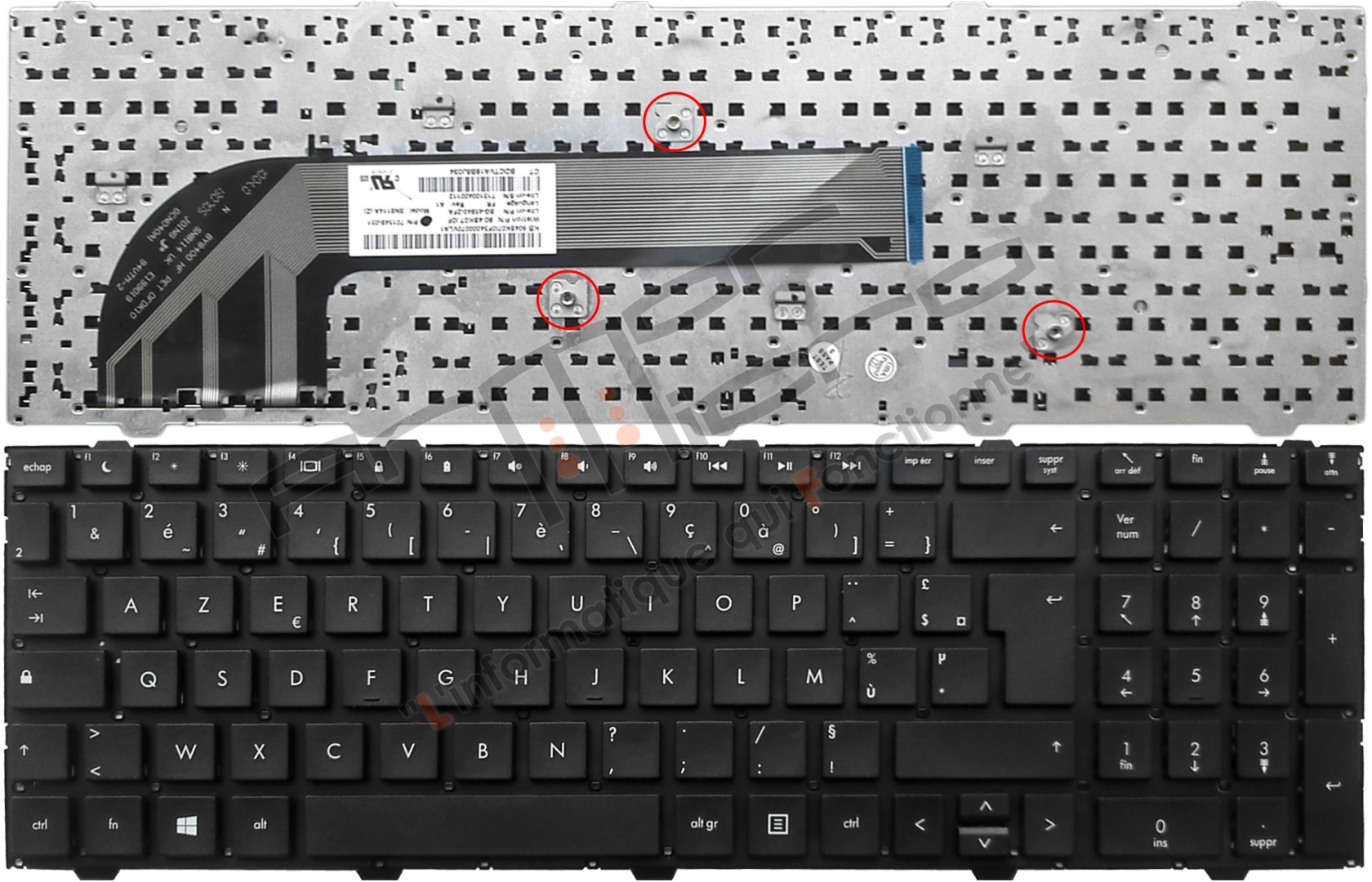 comment faire @ sur clavier hp probook