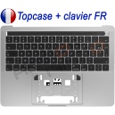 Clavier Topcase + MacBook Pro 13" A1706 Gris Sideral 2016 2017 Fran&ccedil;ais Azerty