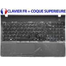 /!\Clavier + Coque Supérieur SAMSUNG NP300E5C NP3530EC Noir Français Azerty