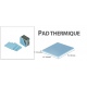 Pad Thermique 15 x 15 x 1.0 mm - Pad Silicone - Conductivité Thermique Efficiente