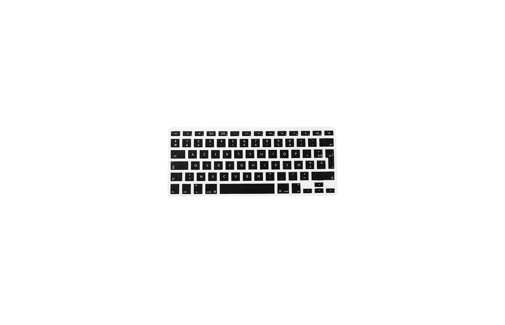 MyGadget Protection Clavier AZERTY pour Apple MacBook Air 13 Pro Retina 13  Pouces & 15 - Protège Touches en Silicone Flexible - Tapis Ultra Fin en