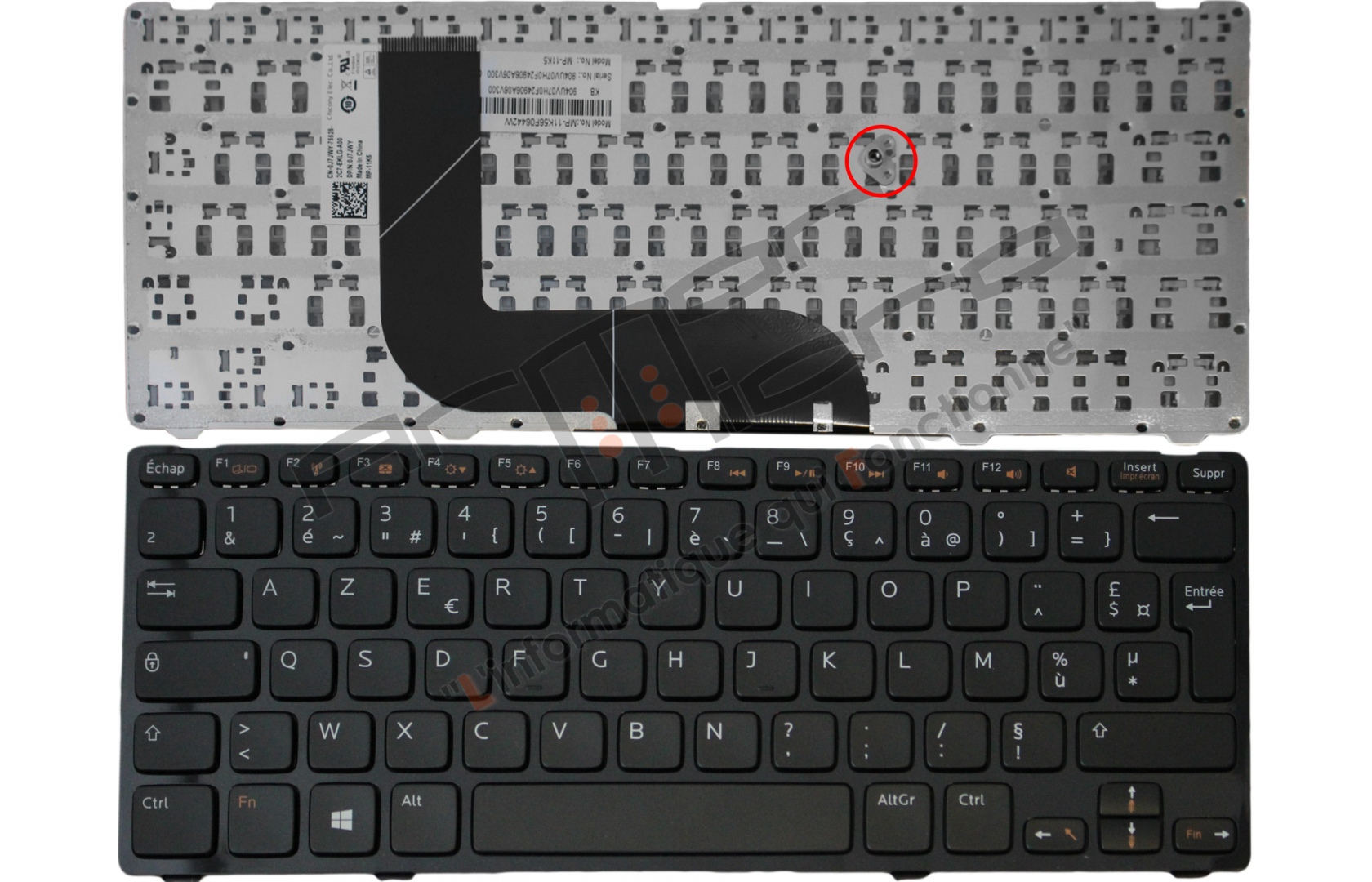 Clavier Dell Inspiron 14z 5423 13z 5323 Français Azerty 9152