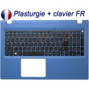 Clavier Plasturgie Bleue  Acer Aspire E5-573 E5-573G E5-573TG Français Azerty