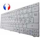 /!\Clavier ACER Aspire One - AEZH9F00220 ZH9 V111146BK3 FR Blanc Français Azerty