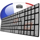 /!\Clavier FR pour ASUS Q550 Q550L Q550LF Français Azerty - Argent - Rétro-éclairé